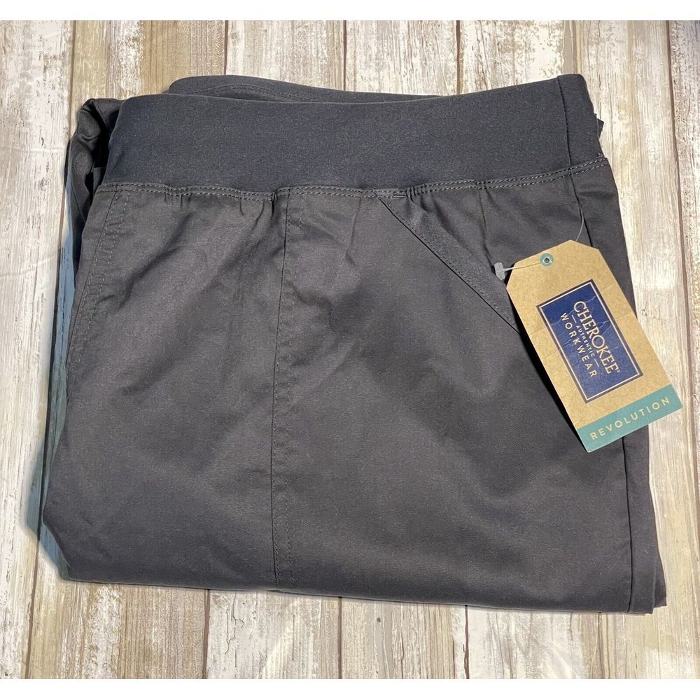 NWT Women's Pull-on Cargo Scrub X-large TALL Pewter‎ Gray WW110T